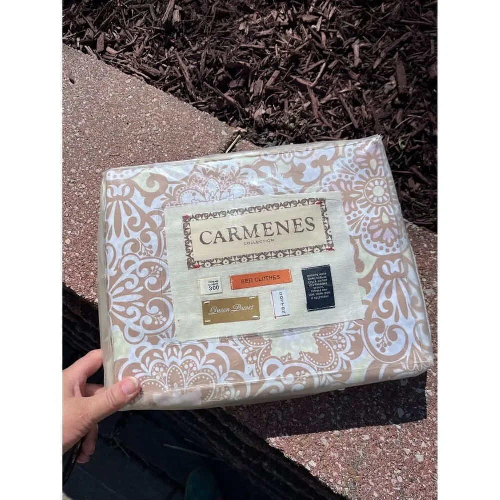 Anthropologie Carmenes 100% Cotton Queen Duvet Cover NIB